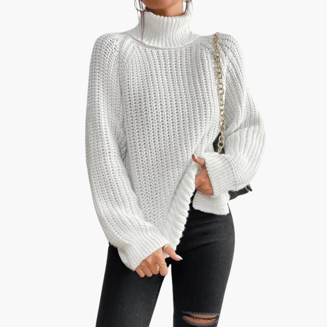 Vintage Turtleneck Sweater for Women - Cozy Knit & Stylish Fit