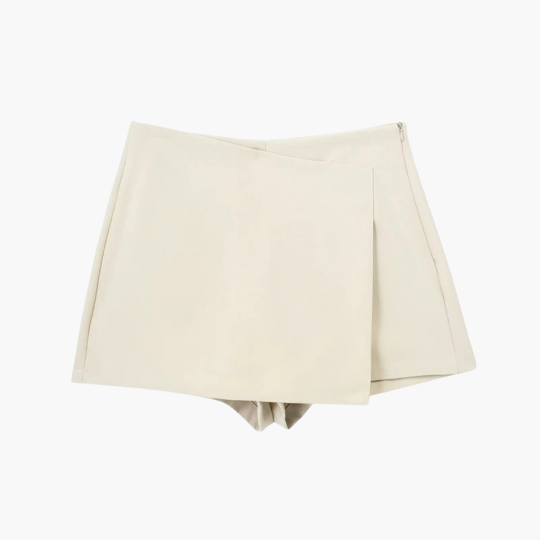 High Waisted Skort with Pleated Design - Women's Summer Comfort