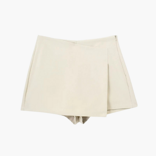 High Waisted Skort with Pleated Design - Women's Summer Comfort
