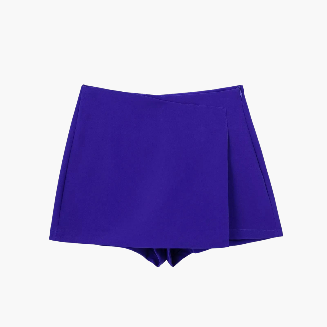 High Waisted Skort with Pleated Design - Women's Summer Comfort