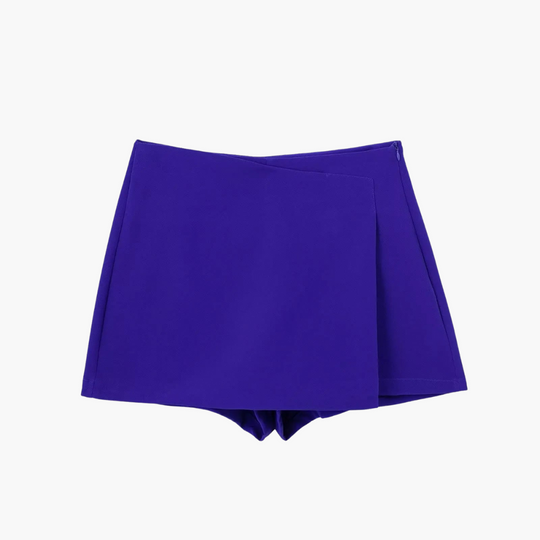 High Waisted Skort with Pleated Design - Women's Summer Comfort