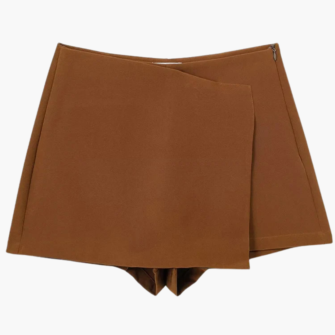 High Waisted Skort with Pleated Design - Women's Summer Comfort
