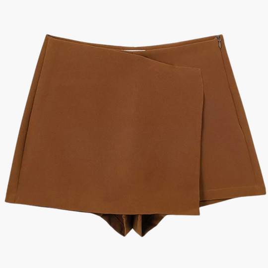 High Waisted Skort with Pleated Design - Women's Summer Comfort