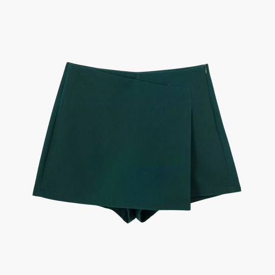 High Waisted Skort with Pleated Design - Women's Summer Comfort
