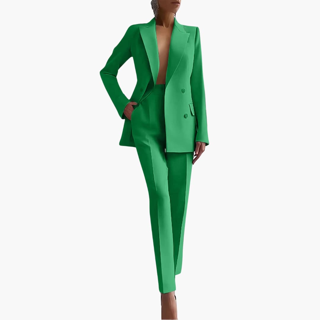 Smart Tailored Blazer Set for Women – Elegant Two-Piece Suit