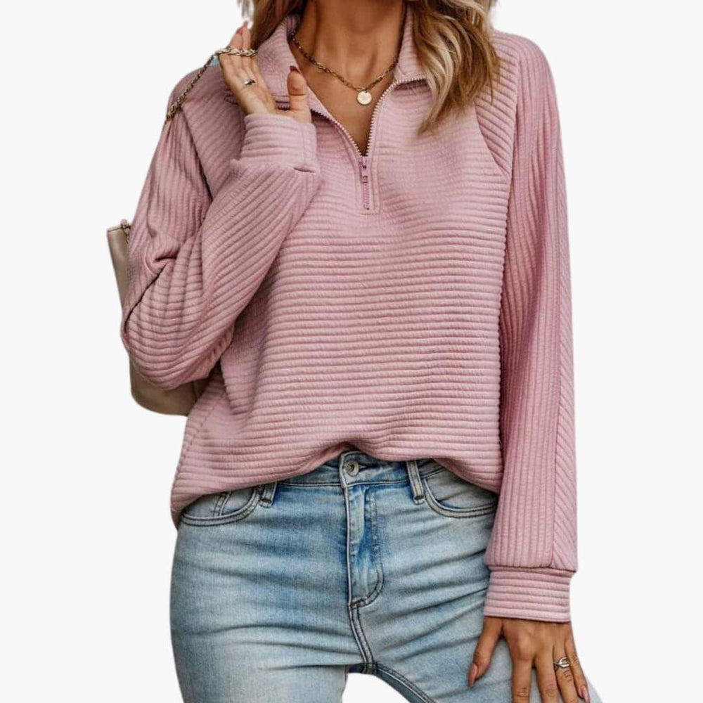 Casual Zipper Sweater for Women - Chic, Cozy & Versatile