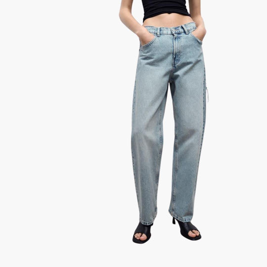 Relaxed Fit Denim Jeans for Women - Stylish & Comfortable