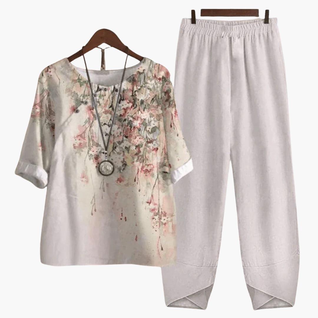 Loose Fit Two-Piece Set – Women's Timeless Comfort & Style