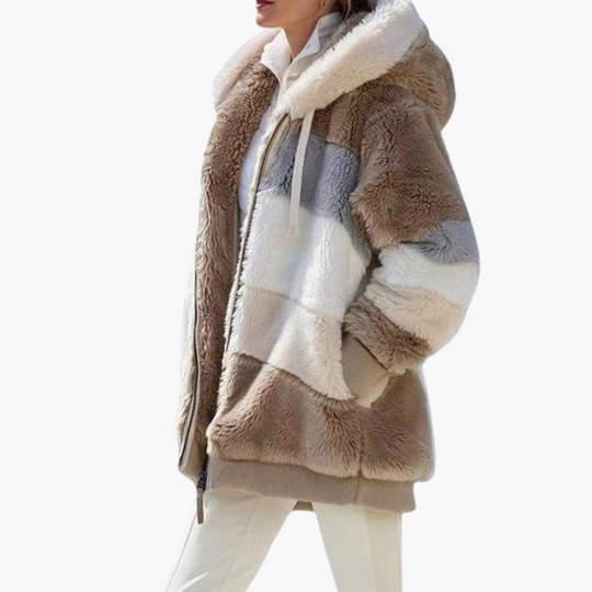Hooded Fleece Jacket for Women – Oversized & Cozy Comfort