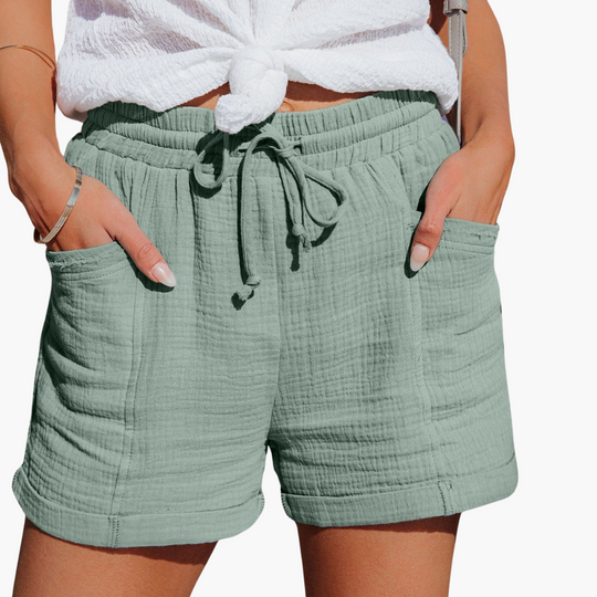 Casual Summer Shorts with Pockets - Women's Relaxed Fit - IsabellaMae