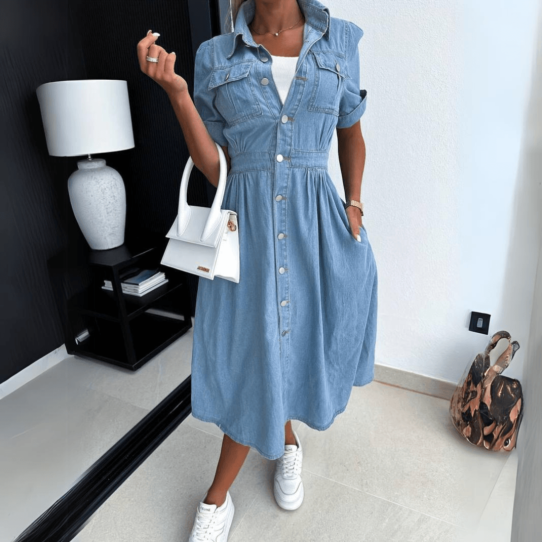 Helen - Chic Denim Dress