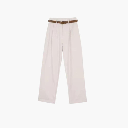 High-Waist Pleated Trousers for Women - Elegant & Comfortable