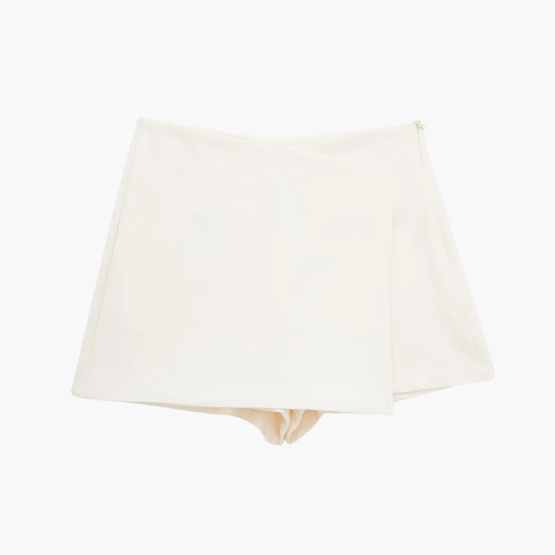 High Waisted Skort with Pleated Design - Women's Summer Comfort