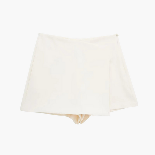 High Waisted Skort with Pleated Design - Women's Summer Comfort