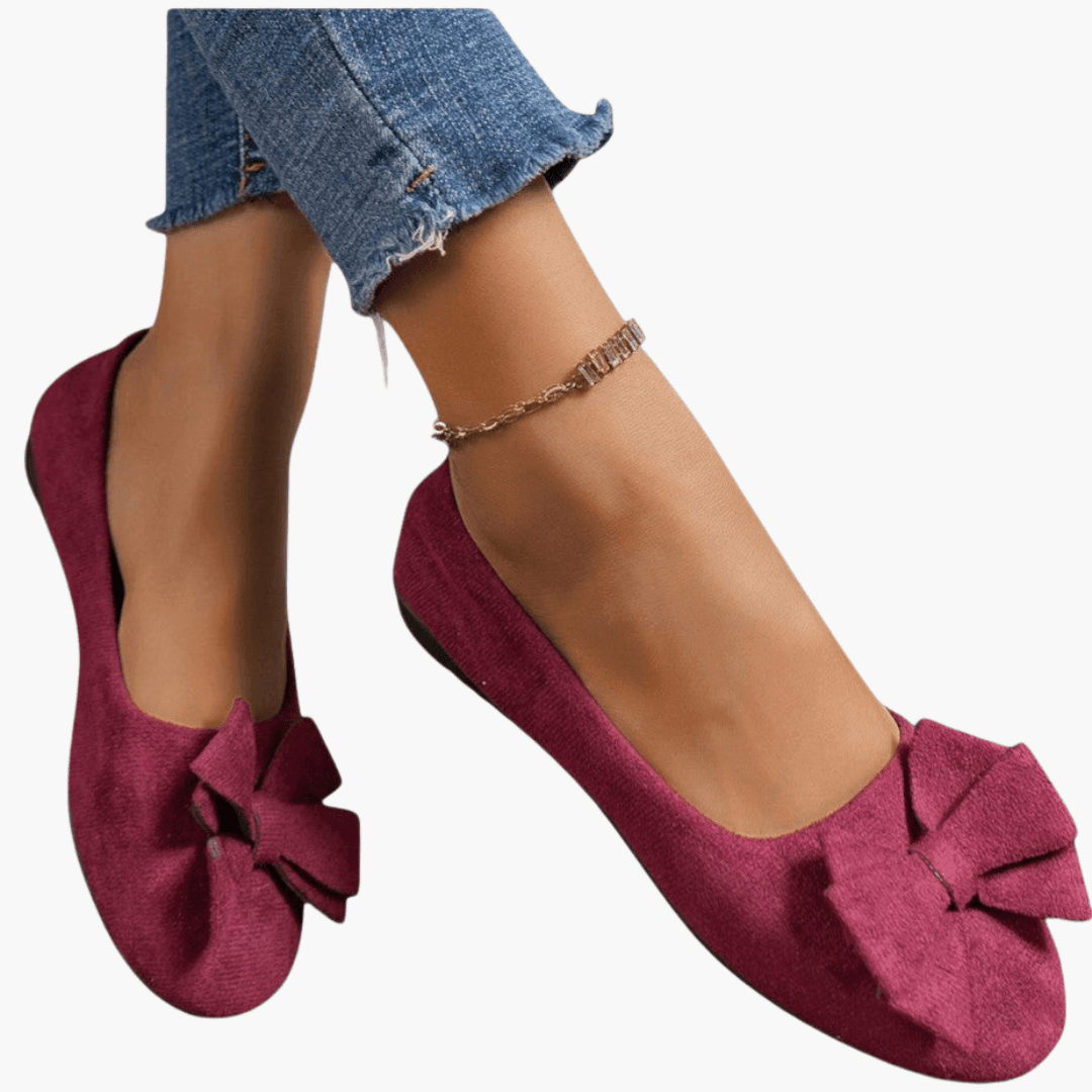 Bow Loafers – Women's Comfortable Patent Slip-On Shoes