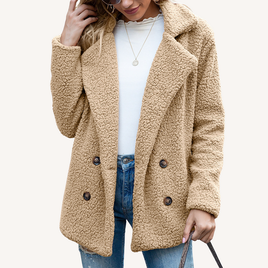 Joelin | Elegant Faux Fur Teddy Coat