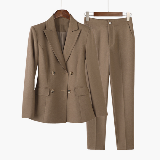 Tailored Blazer Set for Women - Chic Two-Piece Suit