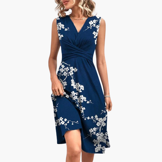 Airy Midi Dress - for Women with Knee-Length Summer Style