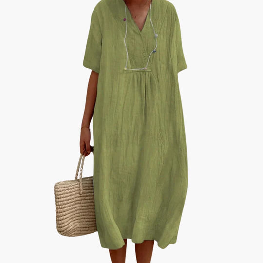 Boho Summer Dress - Women's Flowy Festival Chic Style