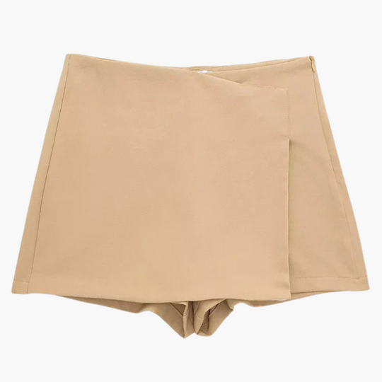High Waisted Skort with Pleated Design - Women's Summer Comfort