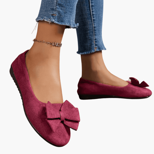 Bow Loafers – Women's Comfortable Patent Slip-On Shoes