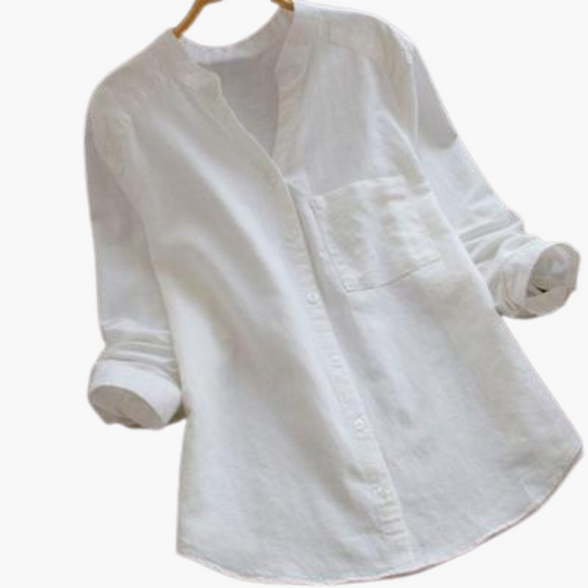 Loose Fit Blouse - Women's Casual Summer Shirt Style