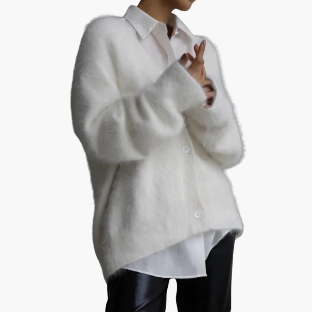 Cashmere Cardigan for Women - Soft Knit with Front Pockets - IsabellaMae