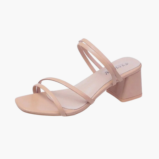 Elegant Strappy Heeled Sandals for Women - Fashionable Comfort