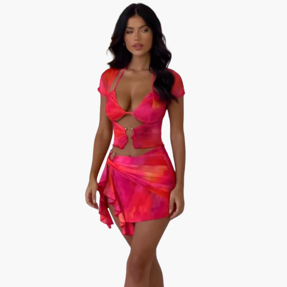 Cut Out Co-Ord Set - For Women’s Summer Beach Vibes