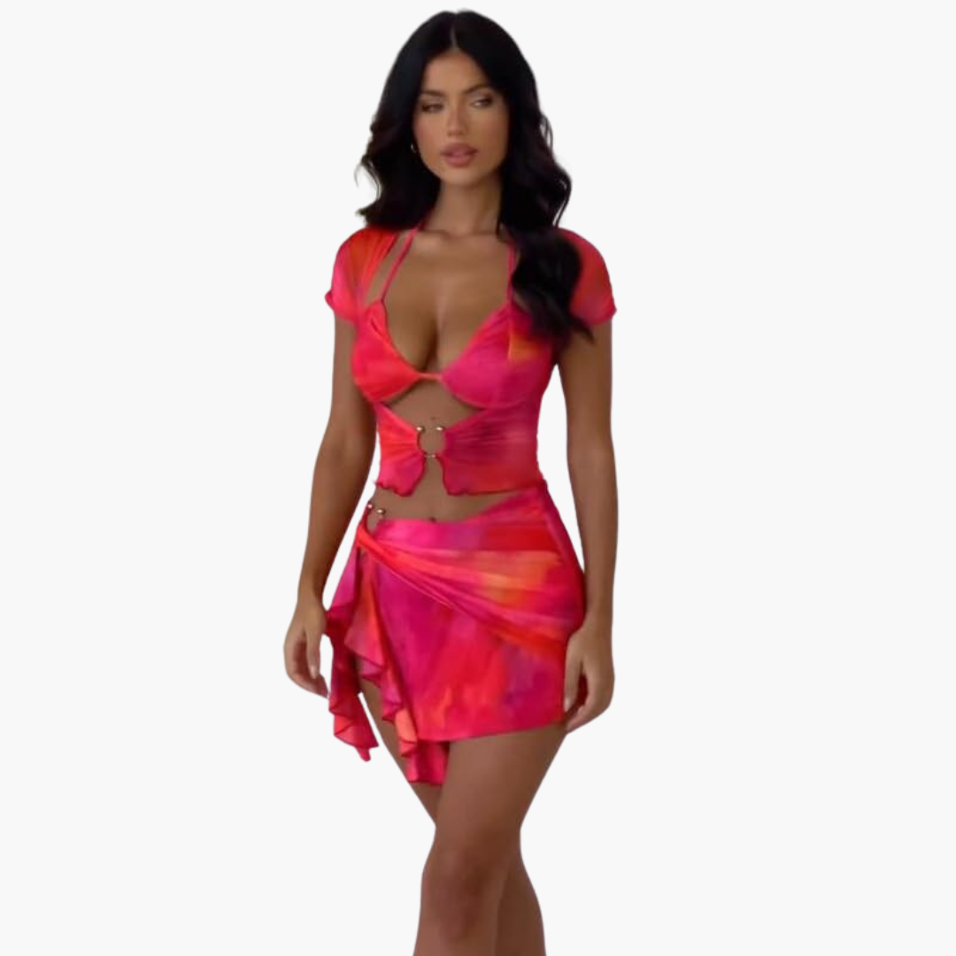 Cut Out Co-Ord Set - For Women’s Summer Beach Vibes