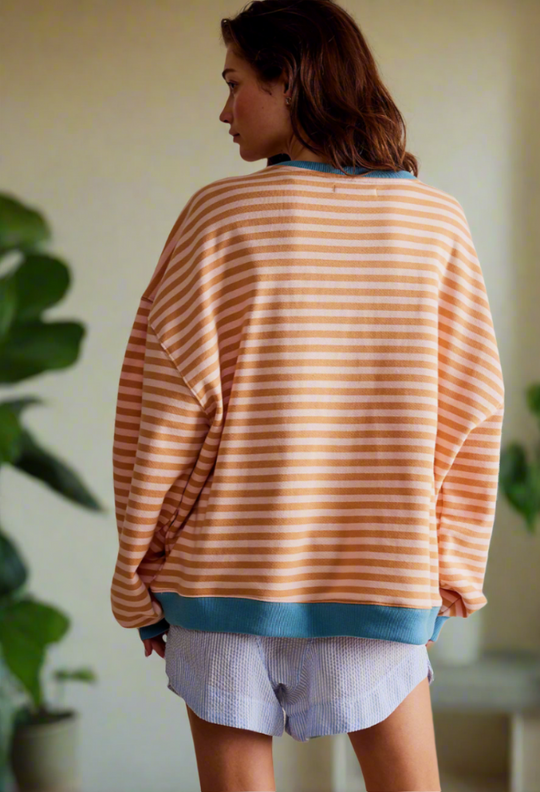 Lindsay - Striped Oversized Jumper