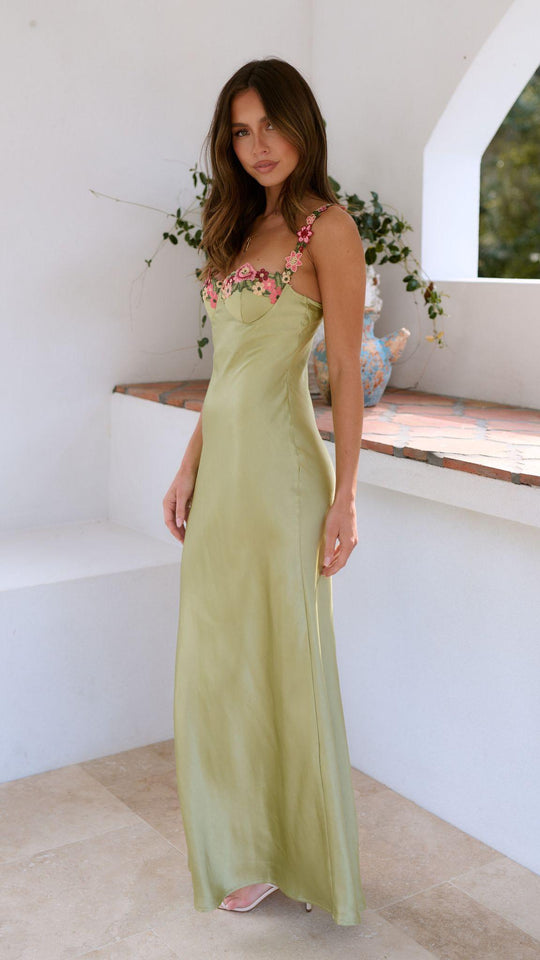 Chelsey - Maxi Dress with Flower Detail