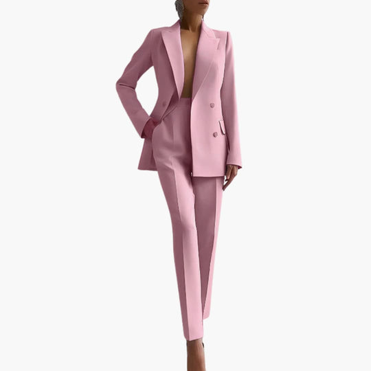 Smart Tailored Blazer Set for Women – Elegant Two-Piece Suit