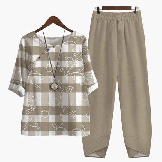 Loose Fit Two-Piece Set – Women's Timeless Comfort & Style
