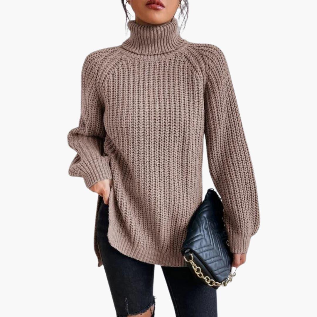 Vintage Turtleneck Sweater for Women - Cozy Knit & Stylish Fit