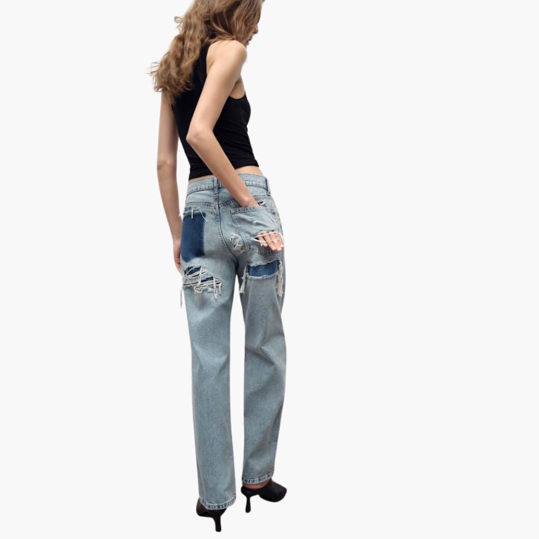 Relaxed Fit Denim Jeans for Women - Stylish & Comfortable