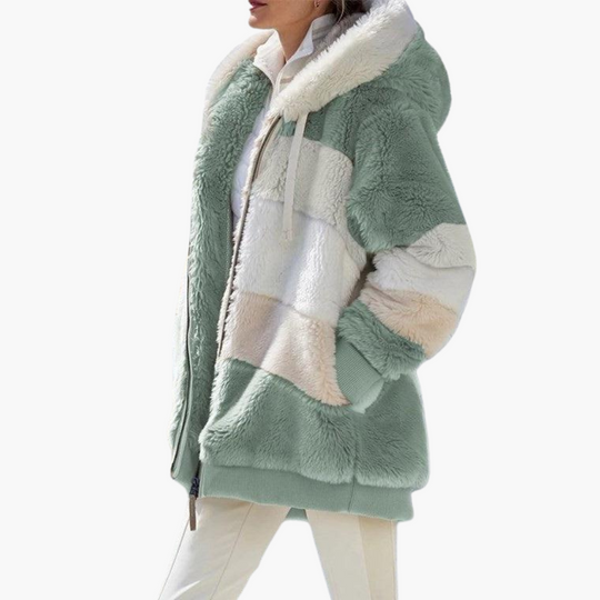 Hooded Fleece Jacket for Women – Oversized & Cozy Comfort