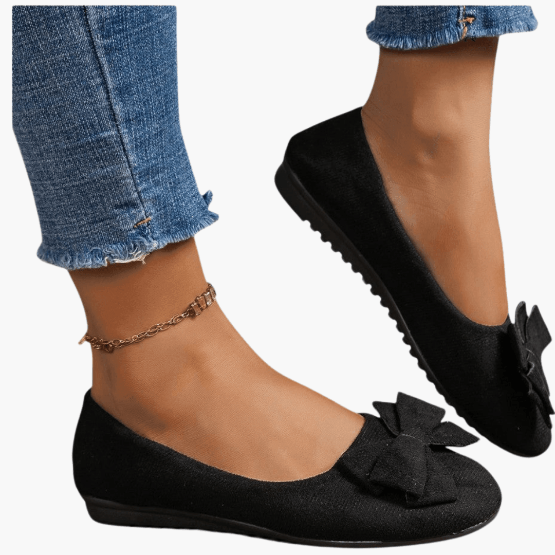 Bow Loafers – Women's Comfortable Patent Slip-On Shoes