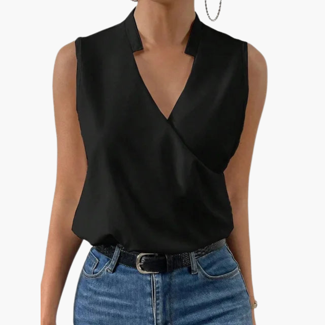 Soft V-neck Top for Women - Comfortable Summer Casual Wear
