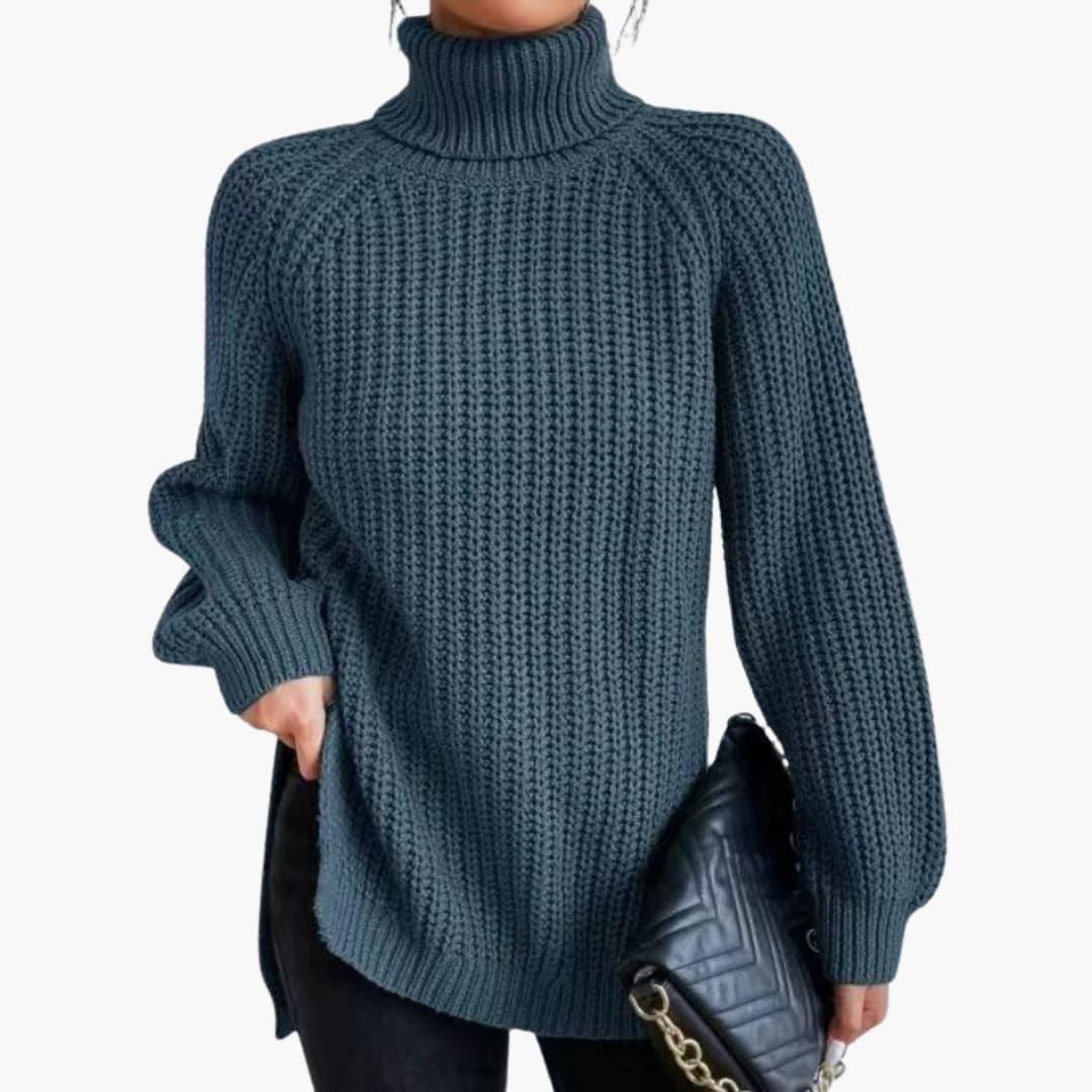 Vintage Turtleneck Sweater for Women - Cozy Knit & Stylish Fit