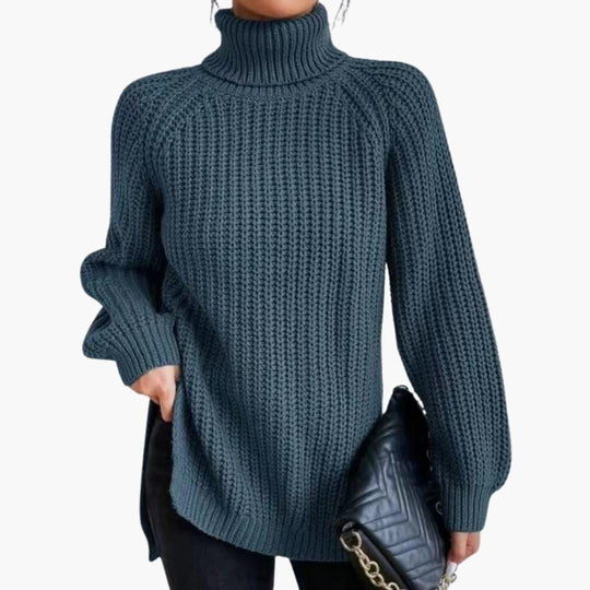 Vintage Turtleneck Sweater for Women - Cozy Knit & Stylish Fit