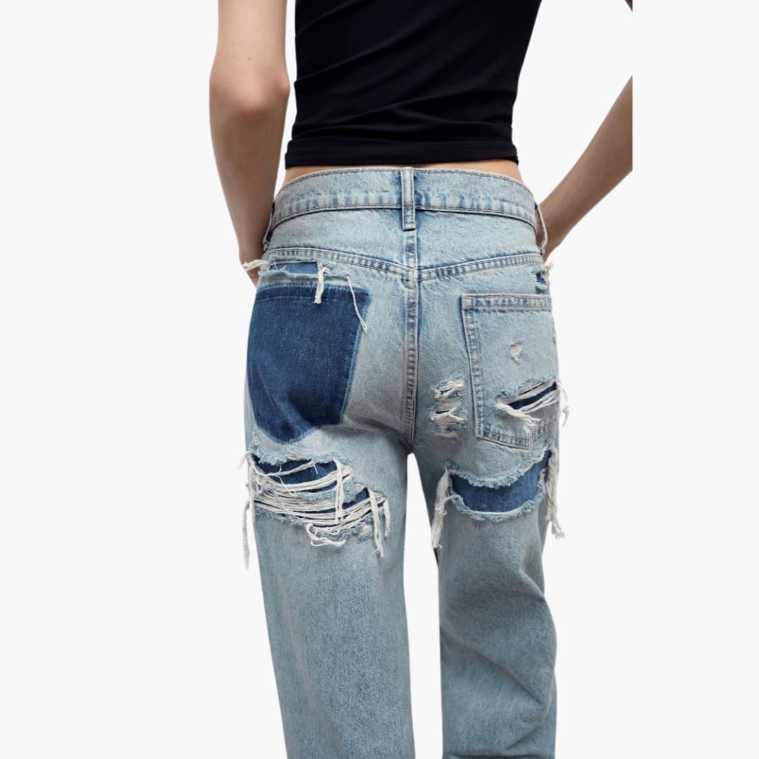 Relaxed Fit Denim Jeans for Women - Stylish & Comfortable