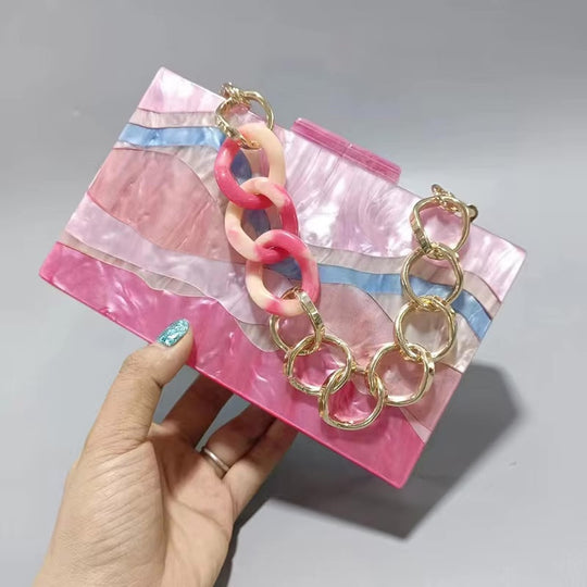 Ivara - Acrylic Chain Box Purse