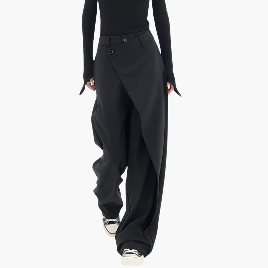 Comfortable Loose-Fitting Trousers for Women - Wide-Leg Design