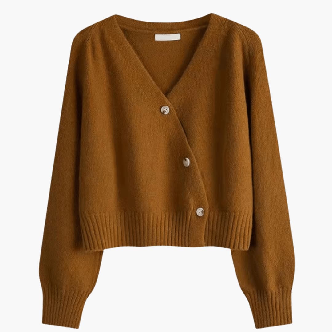 V-Neck Buttoned Cardigan for Women – Cozy & Trendy Style