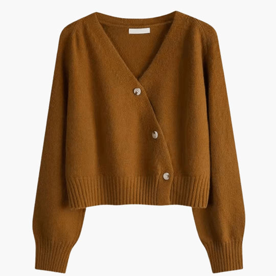 V-Neck Buttoned Cardigan for Women – Cozy & Trendy Style