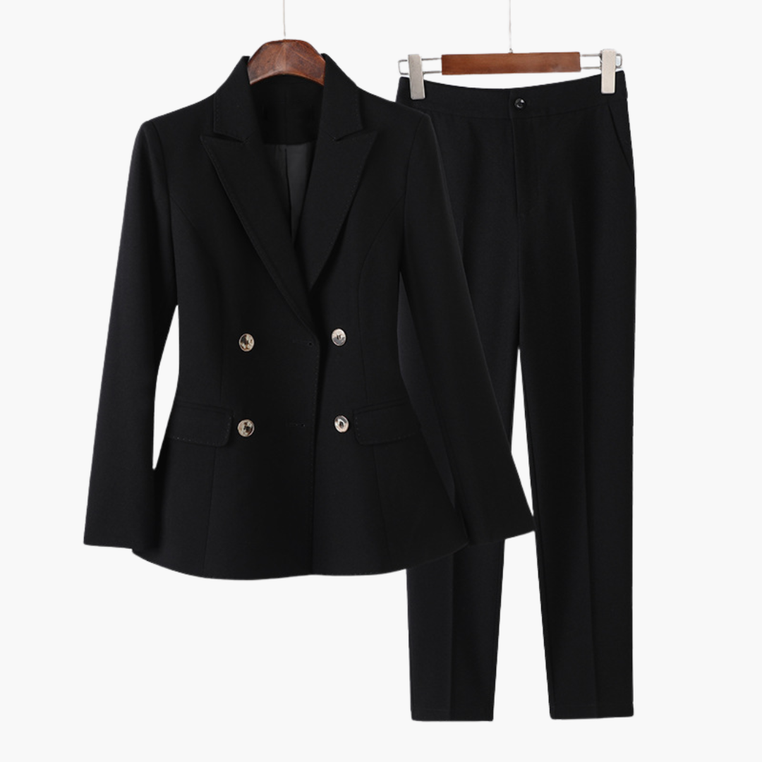 Tailored Blazer Set for Women - Chic Two-Piece Suit