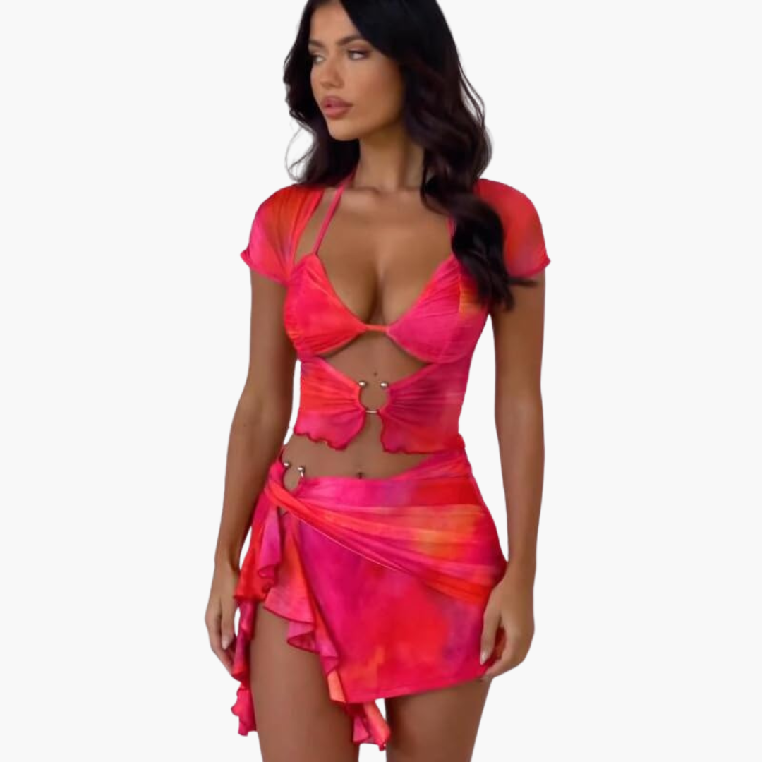 Cut Out Co-Ord Set - For Women’s Summer Beach Vibes