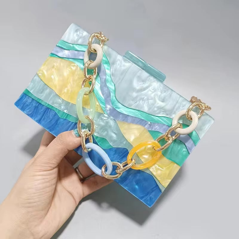 Ivara - Acrylic Chain Box Purse