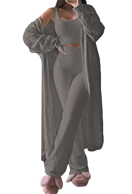 Alice - 3-Piece Cozy Lounge Set (Grey)